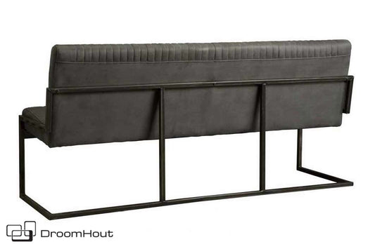 Eetkamerbank Tower Living Ferro antraciet 155 cm