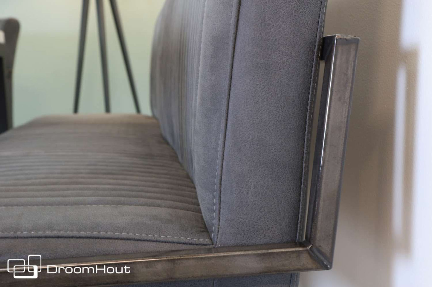 Eetkamerbank Tower Living Ferro antraciet 155 cm