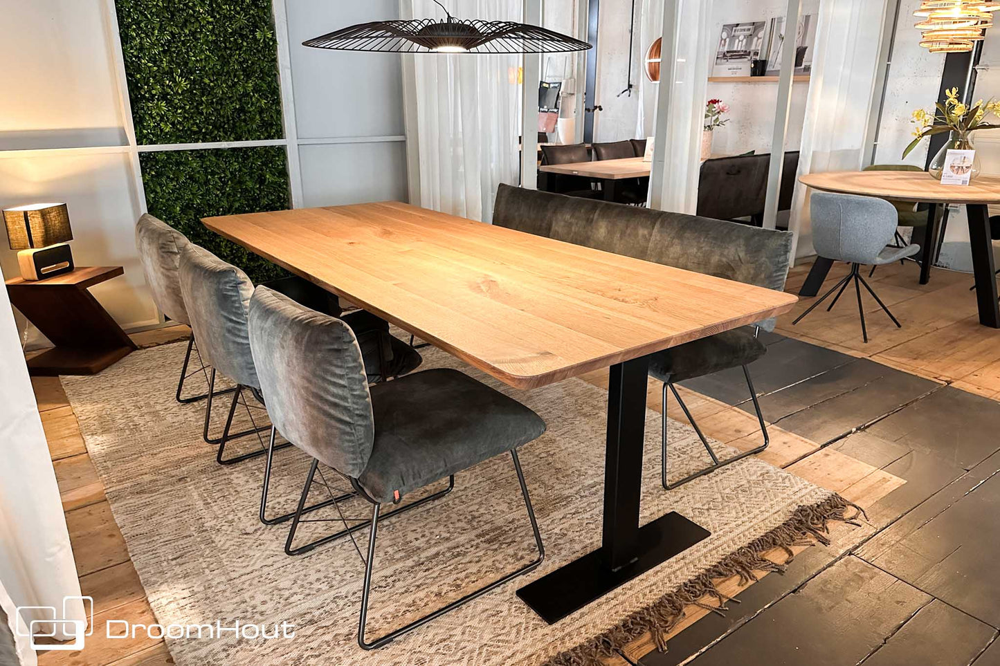 Eetkamertafel T Frame by DroomHout - 240 cm x 100 cm - showroommodel