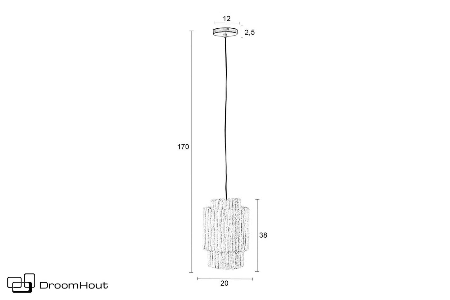 Hanglamp DroomHout Arjun