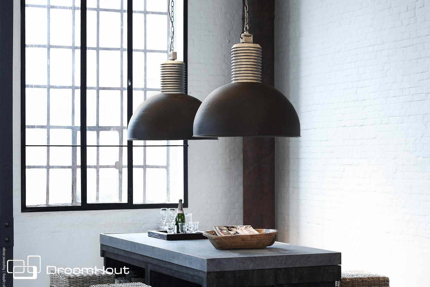 Hanglamp Frezoli Lozz - showroommodel (aluminium 78 cm)