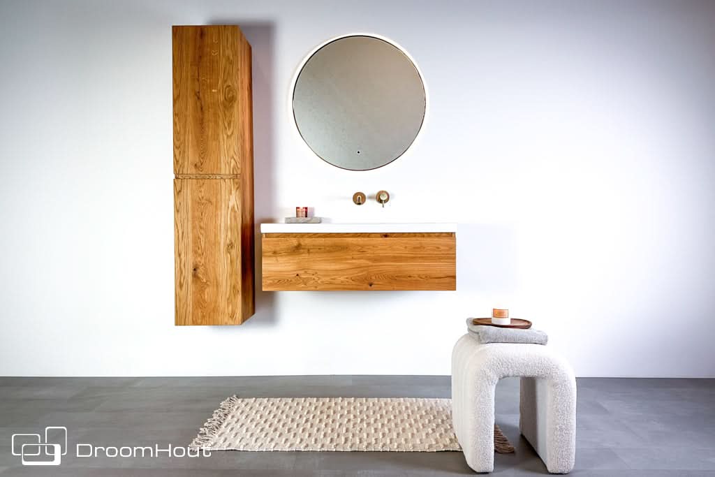 Houten badkamerset Aqua