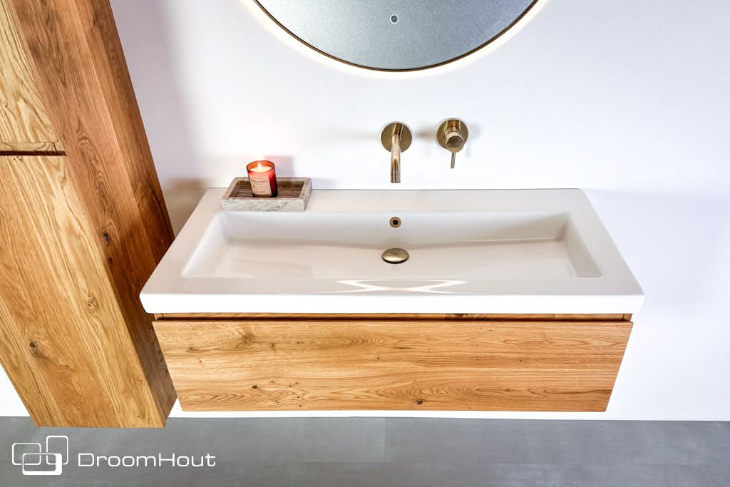 Houten badkamerset Aqua