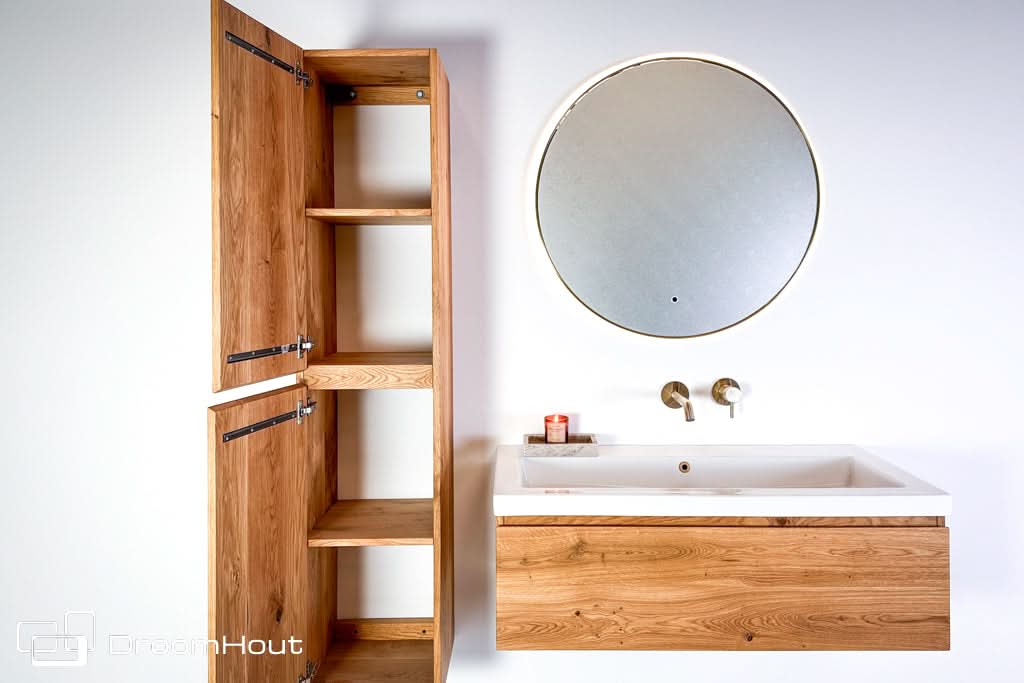 Houten badkamerset Aqua - 100 cm - fotoshoot model