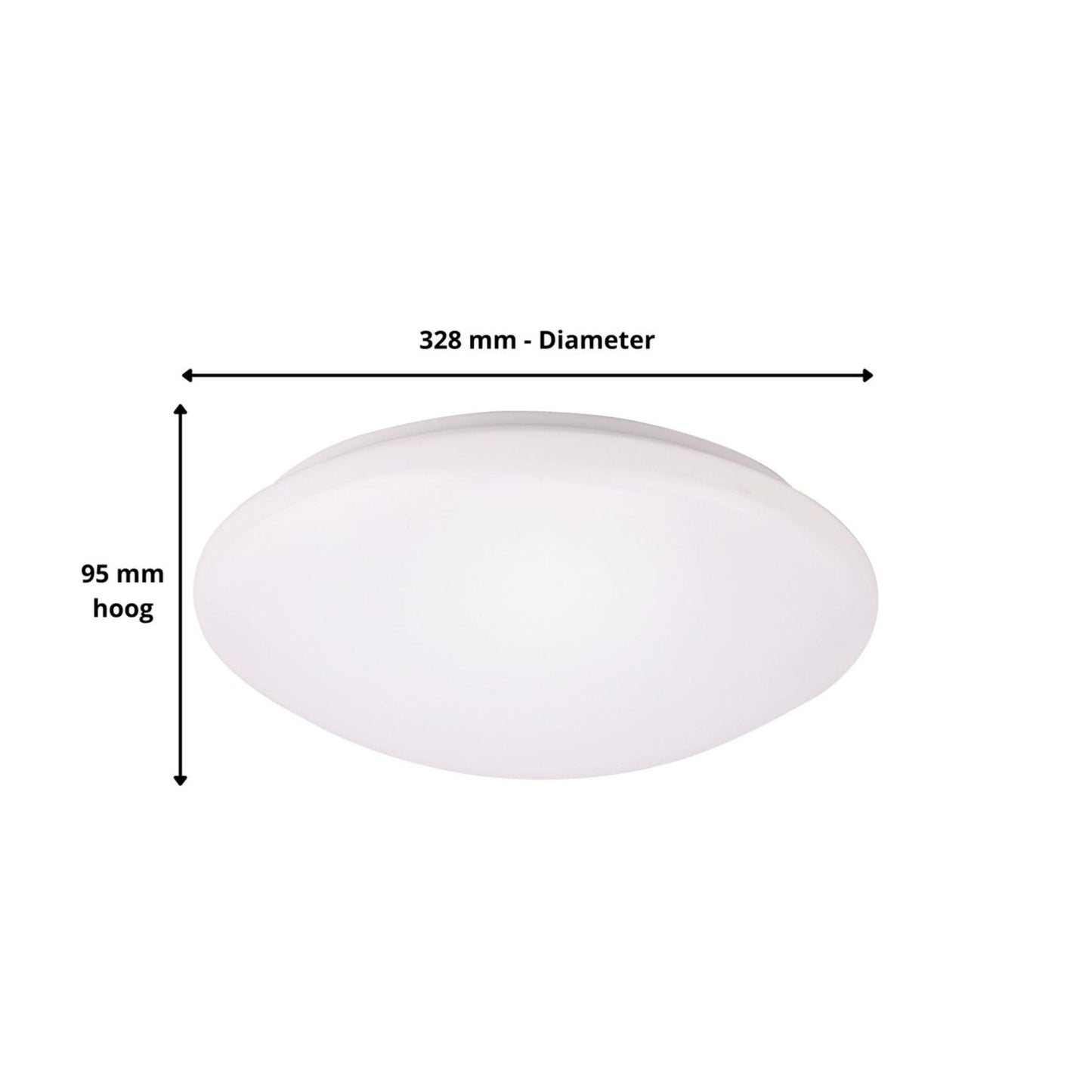 Smart LED Plafondlamp 33 cm - Dimbaar met App - Warm en koud wit licht