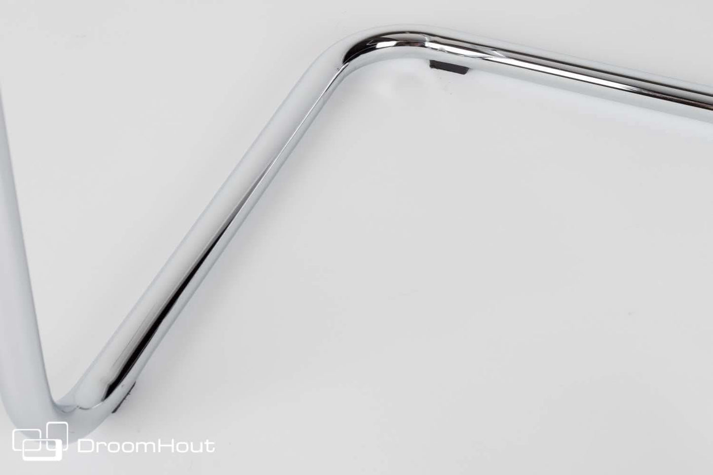 Stoel Zuiver Ridge Rib Chromed frame grey - showroommodel