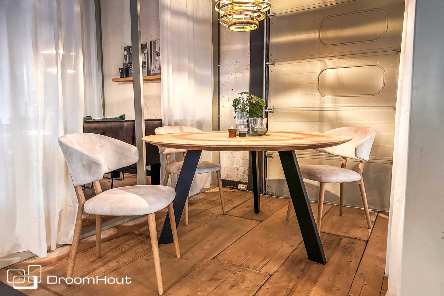 Eettafel DroomHout Fabio - 150 cm - showroommodel