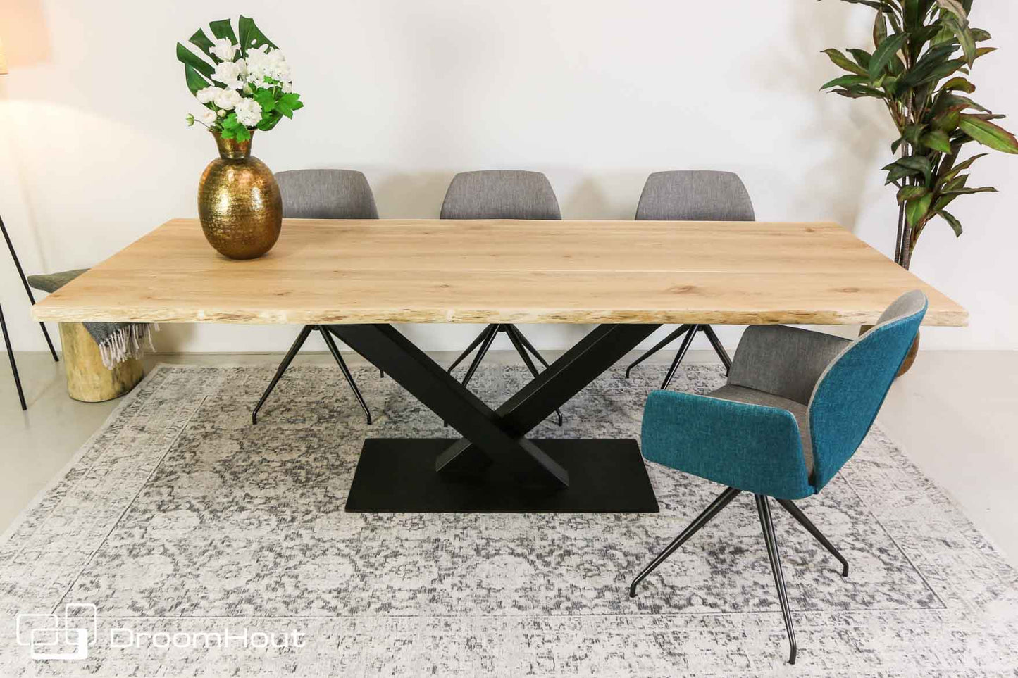 Tafel eiken DroomHout Albero - 230 cm x 100 cm - showroommodel