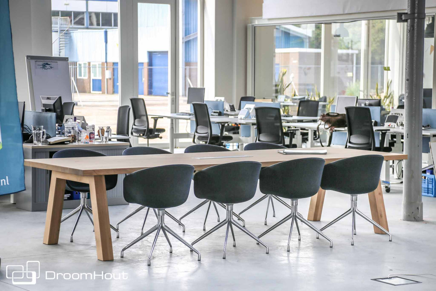 Vergadertafel eiken DroomHout Kopenhagen