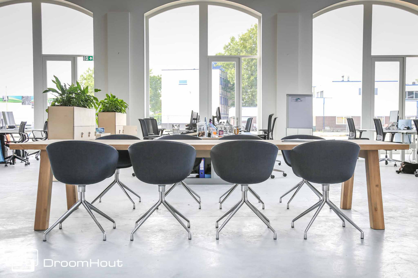 Vergadertafel eiken DroomHout Kopenhagen