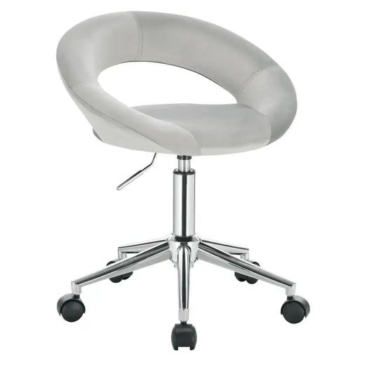 BukkitBow - Bureaustoel Verstelbaar - Dik Gewatteerd Fluweel - Ergonomisch Ontwerp - 360° Draaibaar