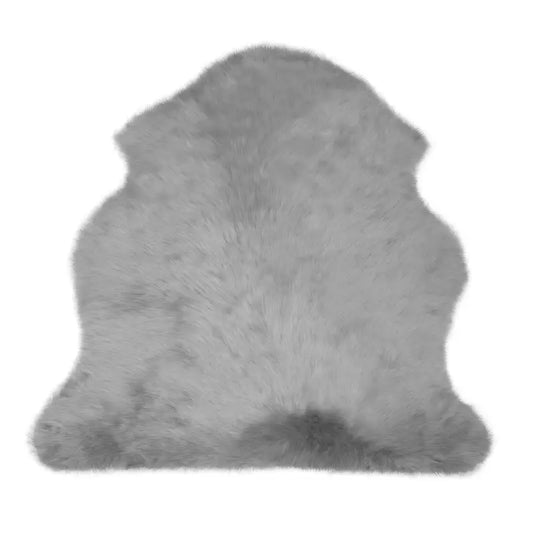 BukkitBow - Lamsvacht / Schapenvacht - 95% Polyester - Verschillende Maten - Licht Grijs - 6cm Dik - Wasbaar