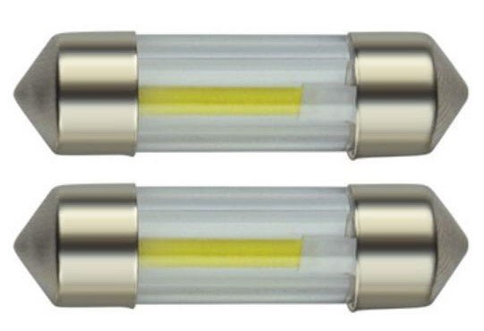 C5W 31mm autolamp 2 stuks | LED festoon | COB daglichtwit 6500K | 12 Volt DC - 2 Watt