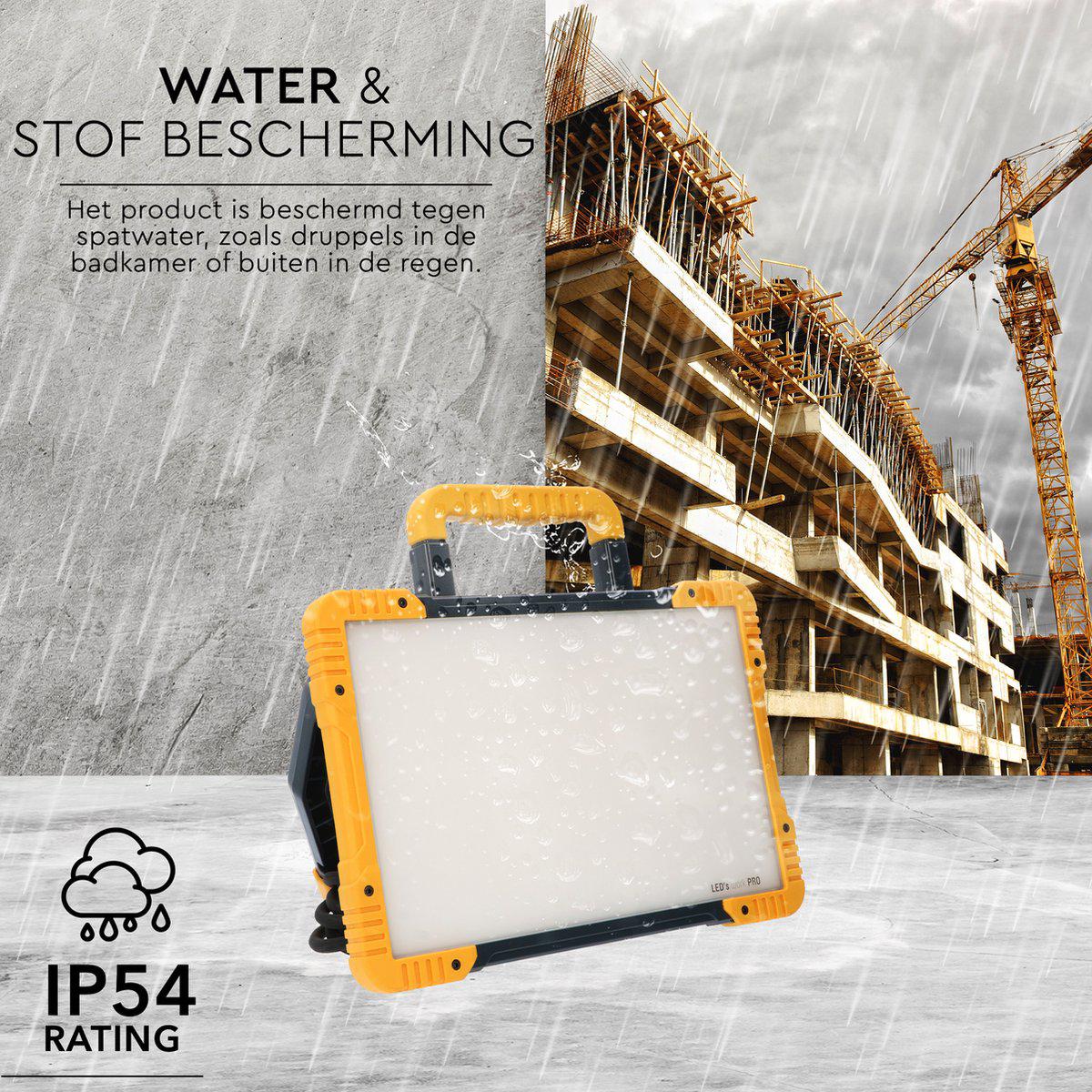 LED's Work ColorPro Bouwlamp 6000 - Realistische kleurweergave CRI97 - 5 meter snoer - IP54 - 60W