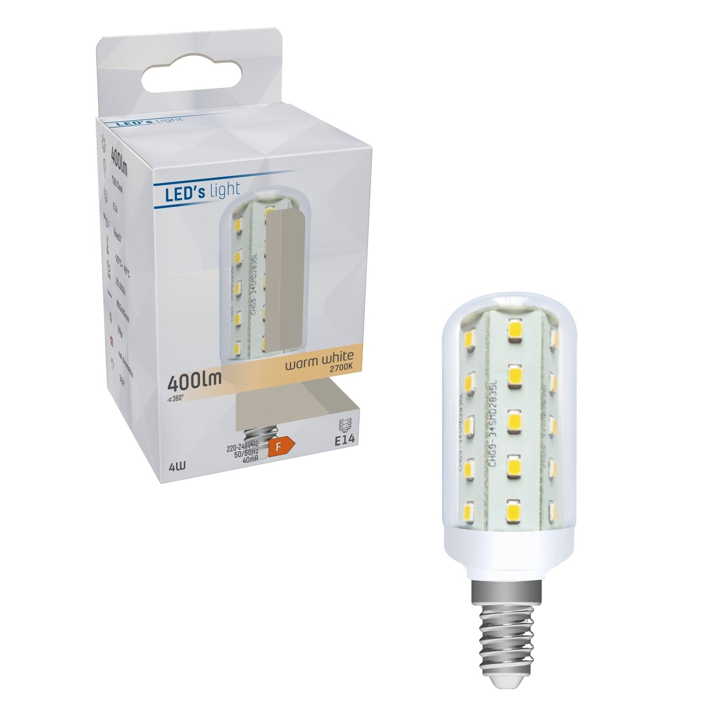 ColorPro LED Lamp E14 - T30 Buis - Kleurweergave index 97 - Warm wit - 4W (35W)