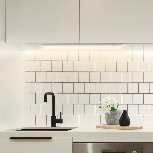 Complete LED Kastverlichting 30 cm - Met koppelstuk en voeding - 3000K