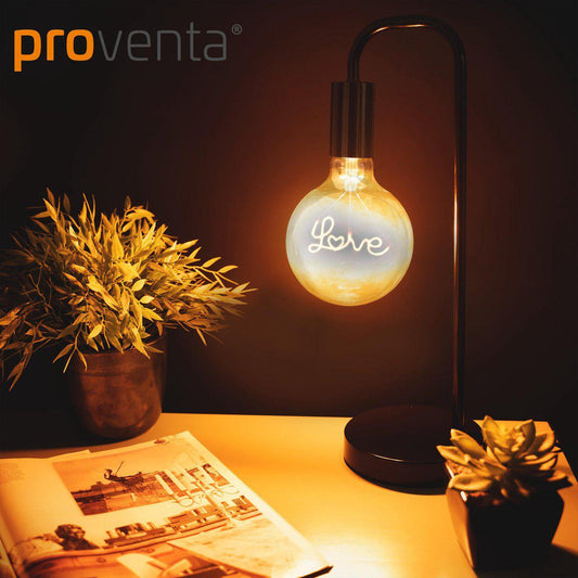 DecoDim Mega LED Lamp met tekst E27 - Love - Dimbaar extra warm wit - Globe
