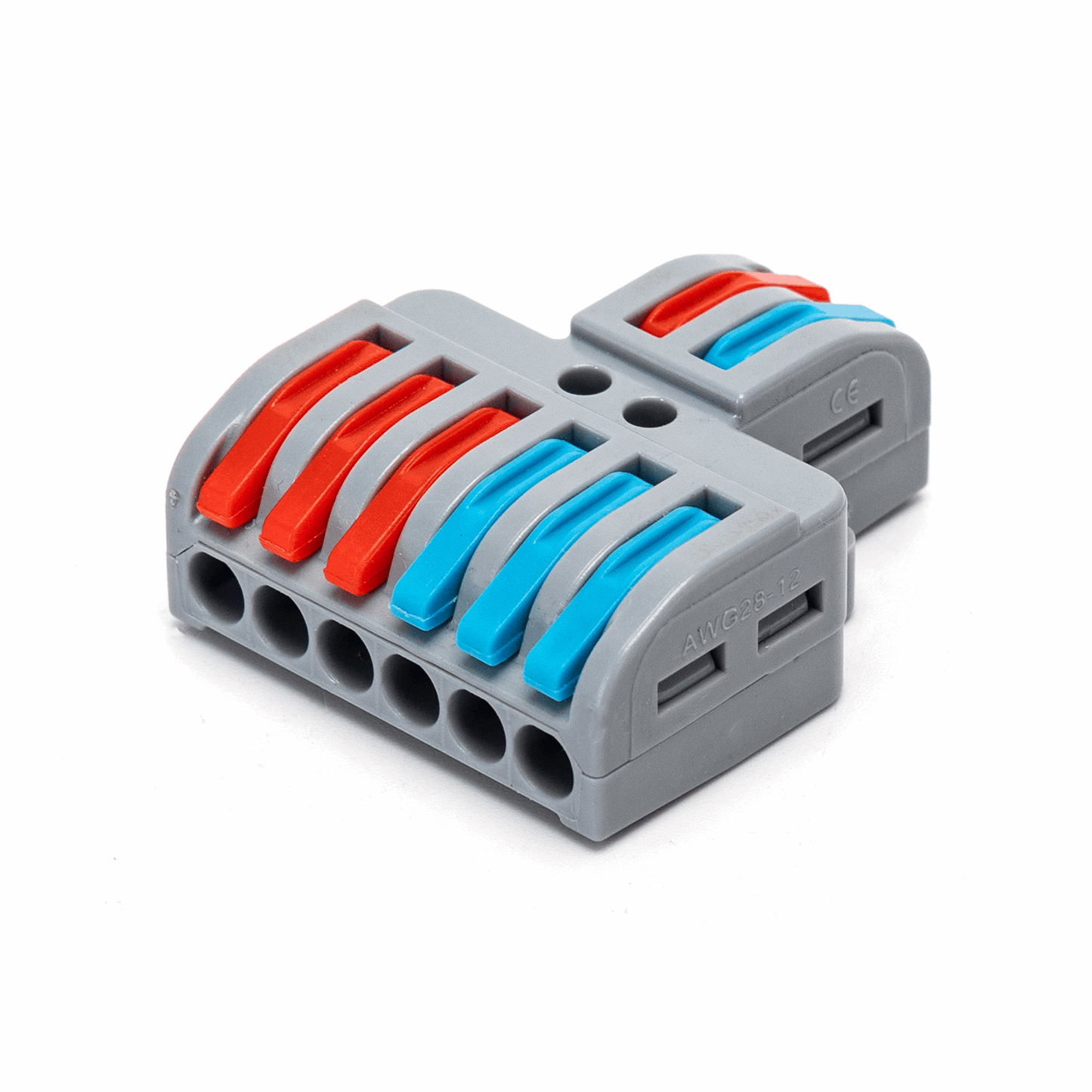 Lasklem set 5 stuks - LT-623 2-in-6-uit verbindingsklem 0.08-4mm²  | IP20 hersluitbaar