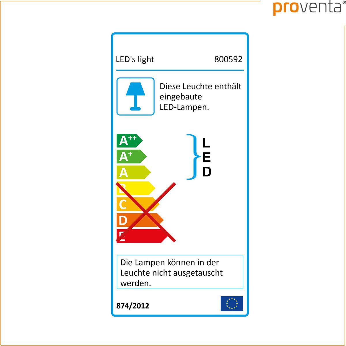 LED's Light Universele Plafondlamp 1500 - Geschikt voor badkamer IP44 - Warm wit (3000K) - 30 cm