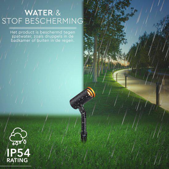 LED's Light Prikspot Tuinverlichting - Kantelbaar - GU10 fitting - IP54 waterbestendig - Antraciet
