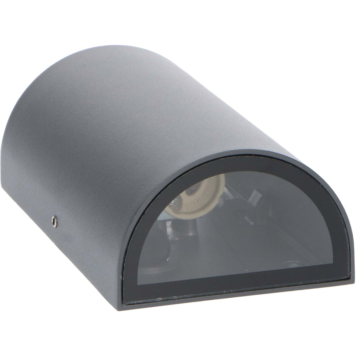 LED's Light LED Muurlamp Buiten - Halve cilinder met 2 lichtpunten - Model Siena - IP44 - Antraciet