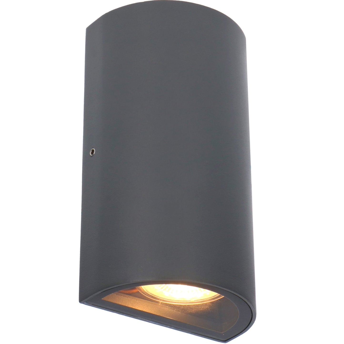 LED's Light LED Muurlamp Buiten - Halve cilinder met 2 lichtpunten - Model Siena - IP44 - Antraciet