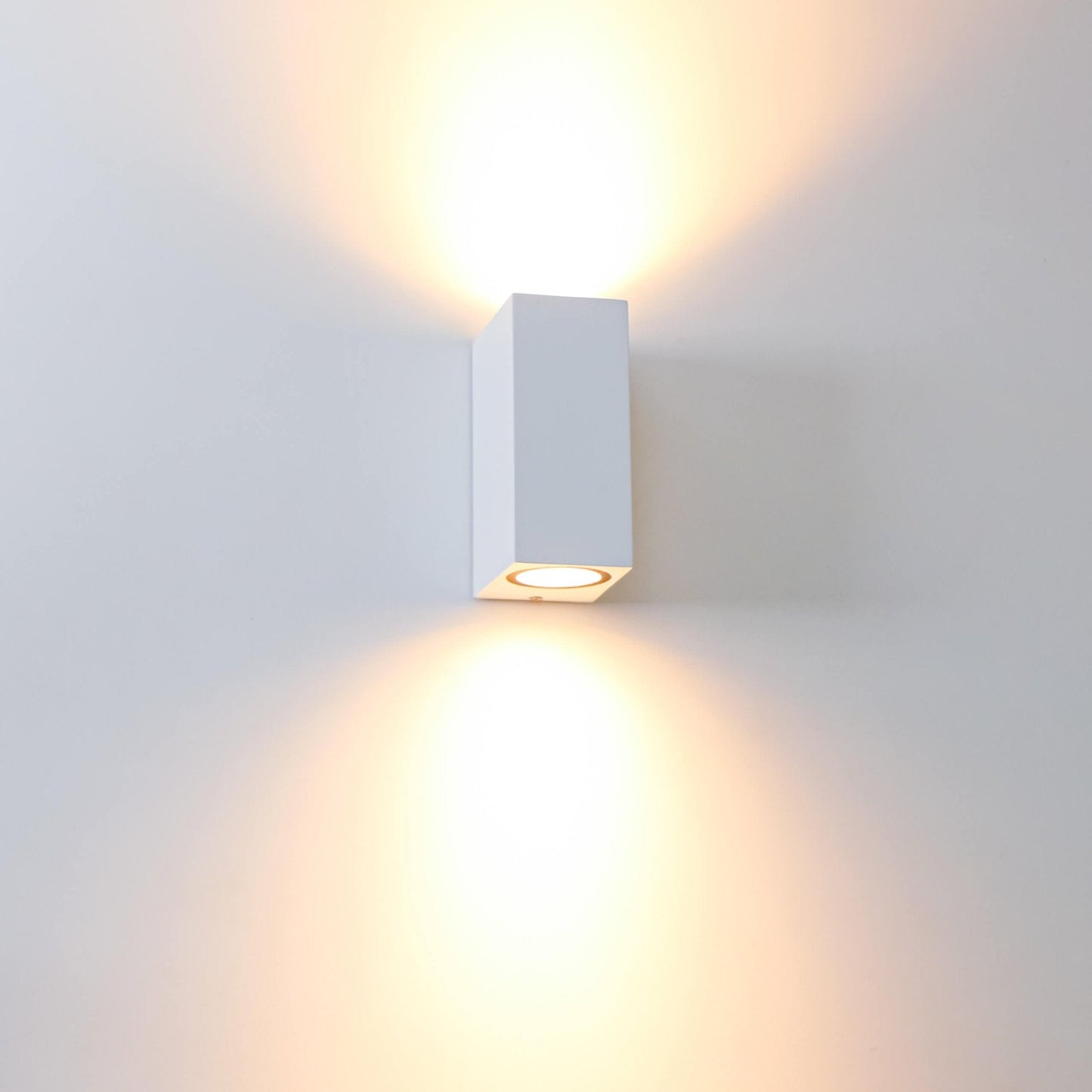 NØRD Up&Down - LED's Light LED Buitenlamp met GU10 fitting - Rechthoek - IP44 - Wit - Model Milaan