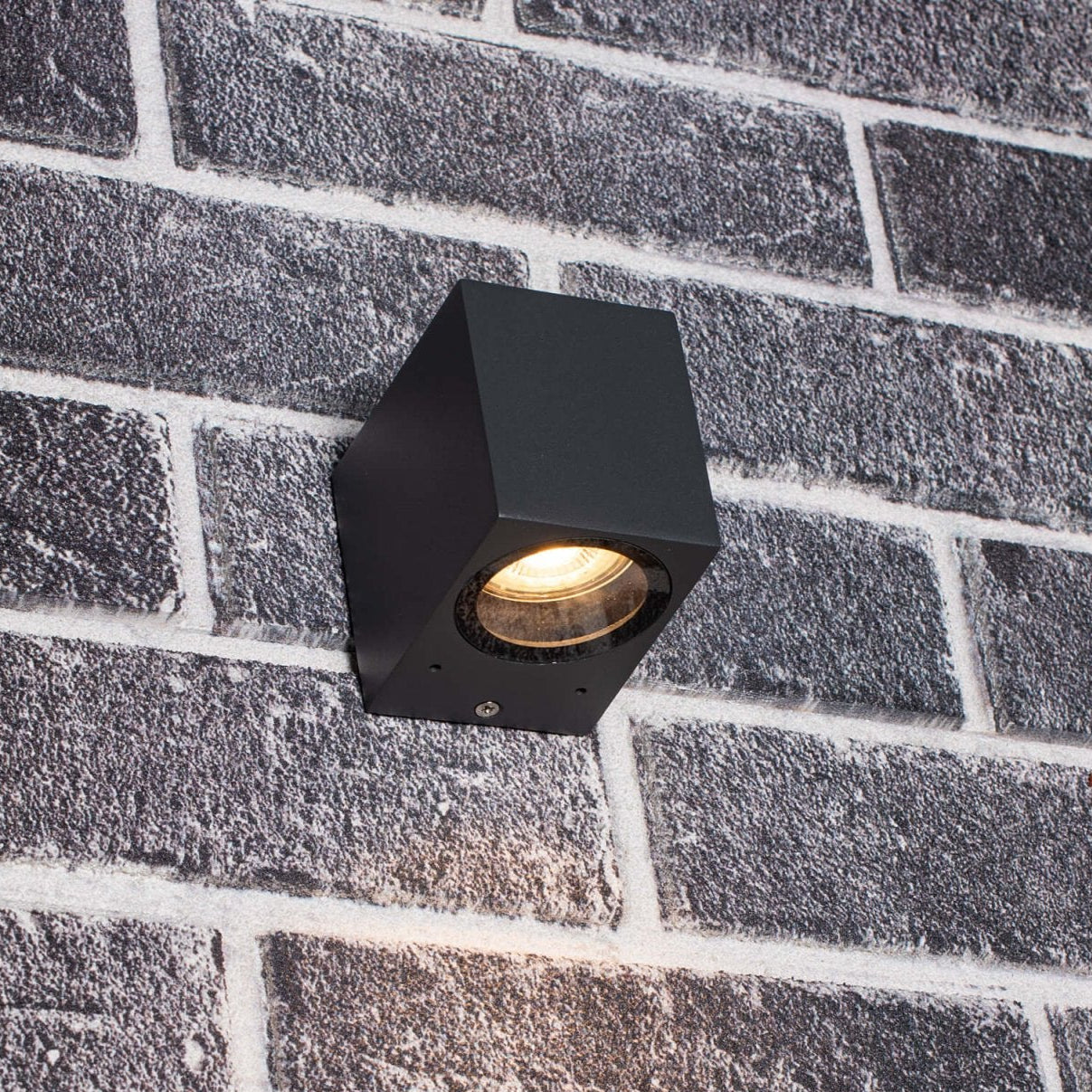 NØRD Down - LED's Light LED Wandlamp Buiten met GU10 fitting - Vierkant - IP44 - Antraciet - Model Rome