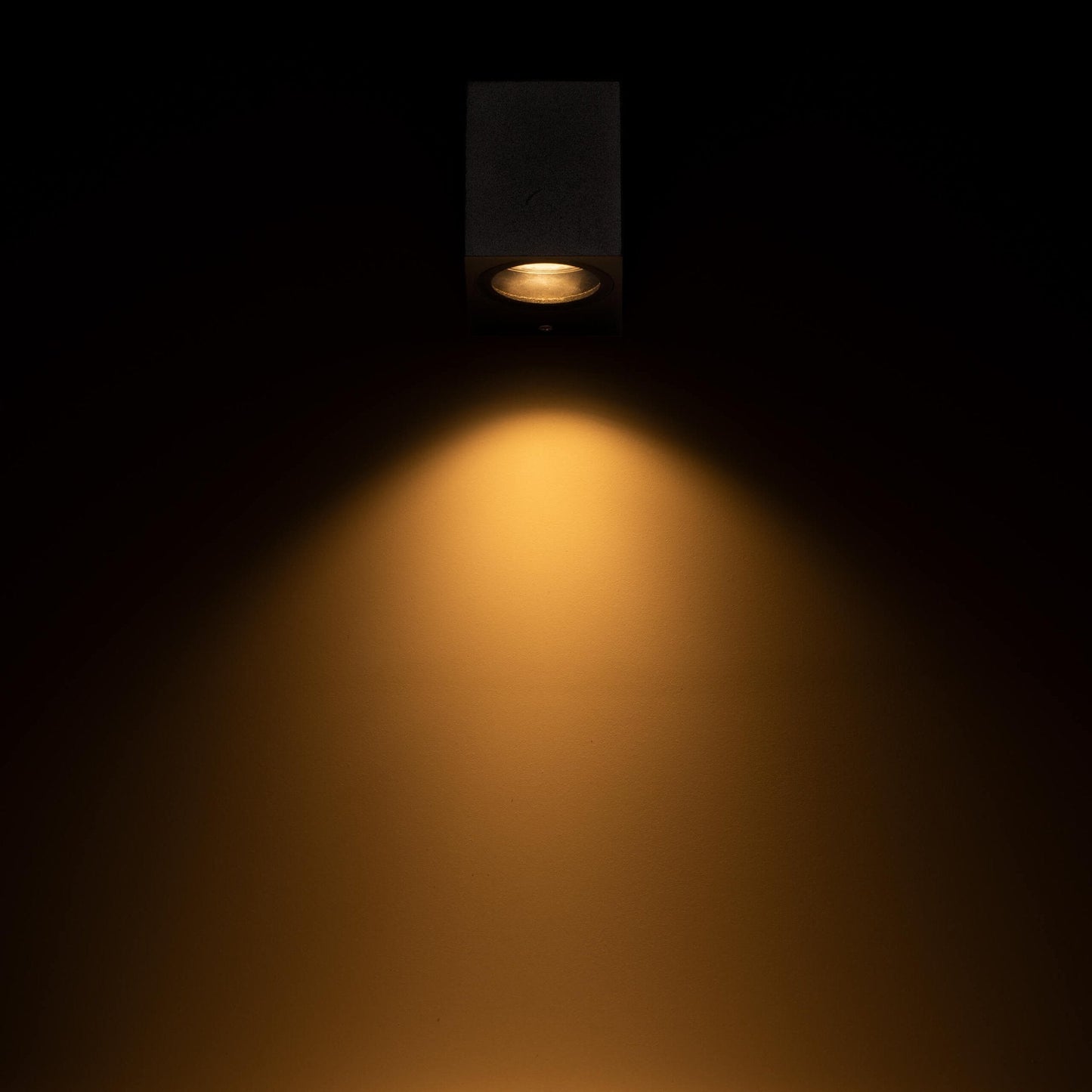 NØRD Down - LED's Light LED Wandlamp Buiten met GU10 fitting - Vierkant - IP44 - Zwart - Model Rome