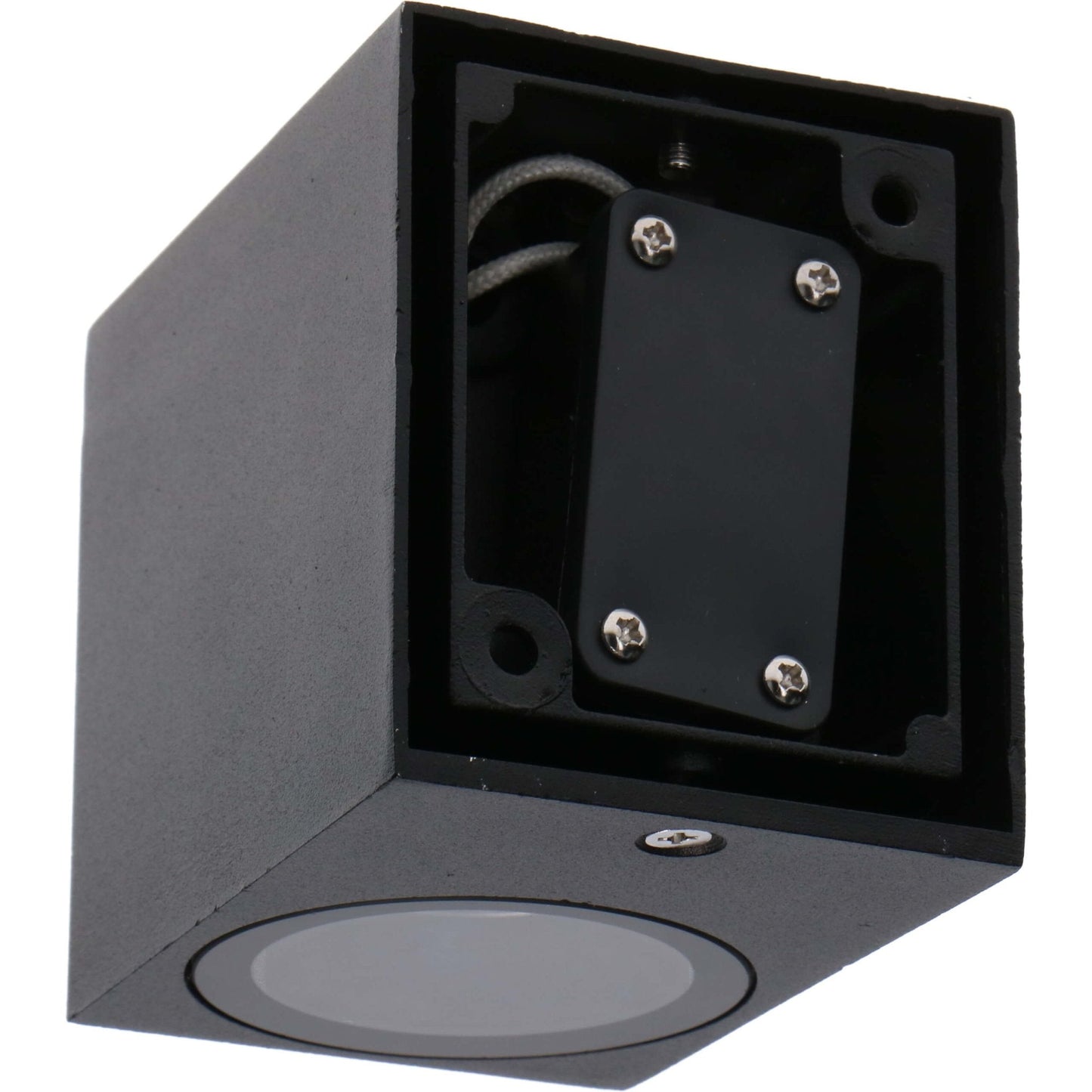 NØRD Down - LED's Light LED Wandlamp Buiten met GU10 fitting - Vierkant - IP44 - Zwart - Model Rome