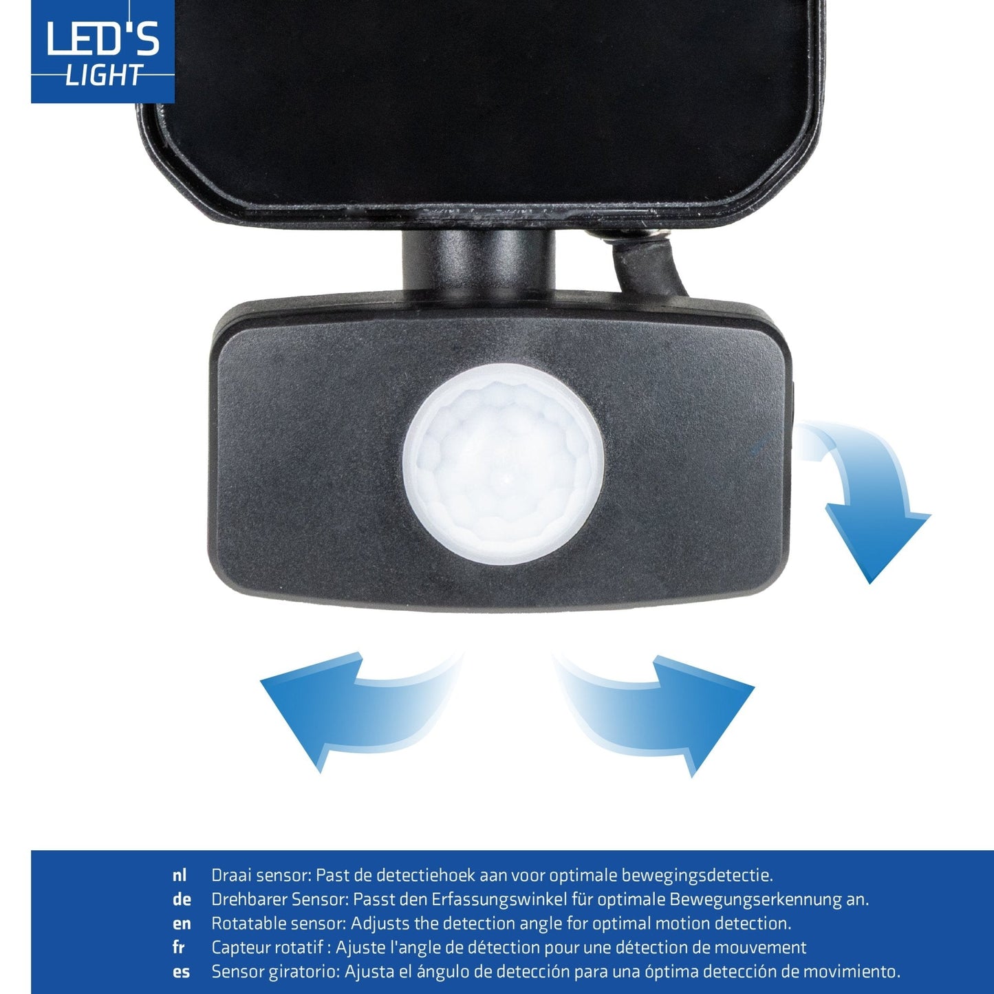 LED's Light Buitenlamp met bewegingssensor 7000 - binnen en buiten - 50W