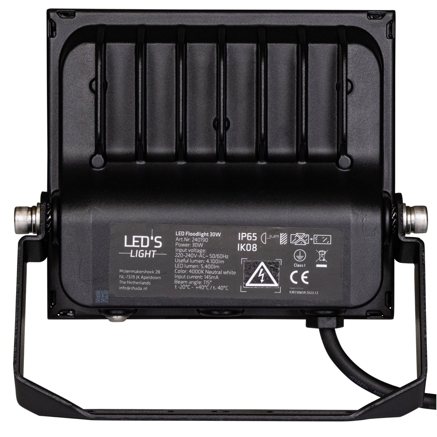 LED's Light Floodlight 4800 - Waterbestendig en Kantelbaar - 30W