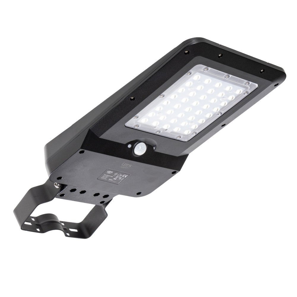 LED's Light LED Solar buitenstraatverlichting straatverlichting Lantaarnpaal 3000 lm 4000 K – Zwart