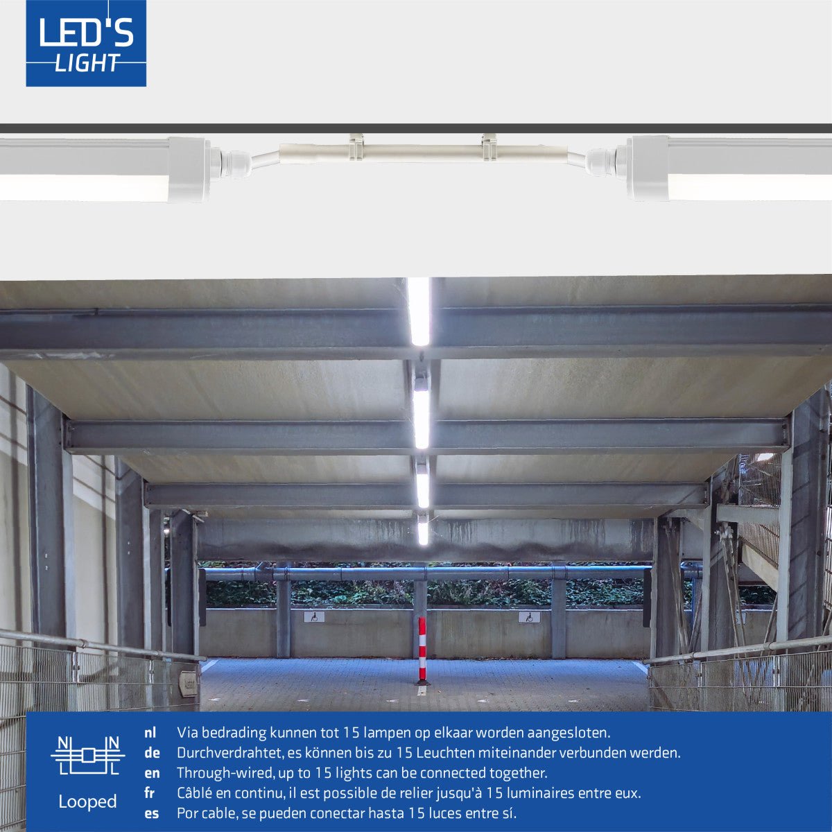 LED's Light TL armatuur met Strip - Koppelbaar - 46W 150cm 5520lm 4000K