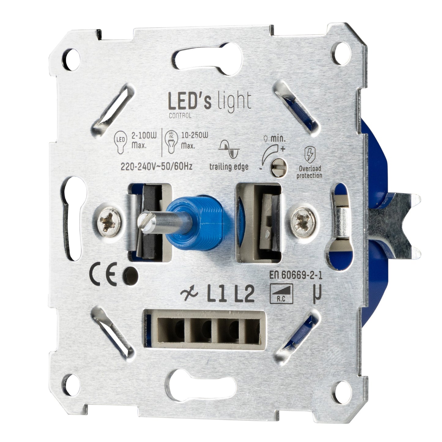 LED's Light Universele LED dimmer - 2 tot 250W - Fase afsnijding