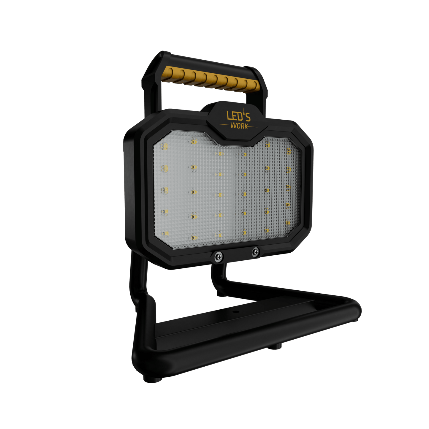 LED's Work LED Bouwlamp oplaadbaar 20W 2000lm - Werkt draadloos op accu - Stof- en waterdicht