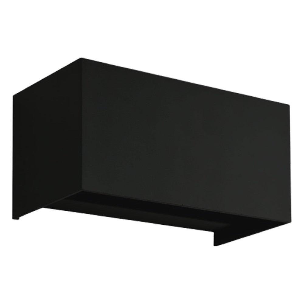 Lumo Recta Zwart - Wandarmatuur zonder lichtbron - Excl 2xG9 - IP65