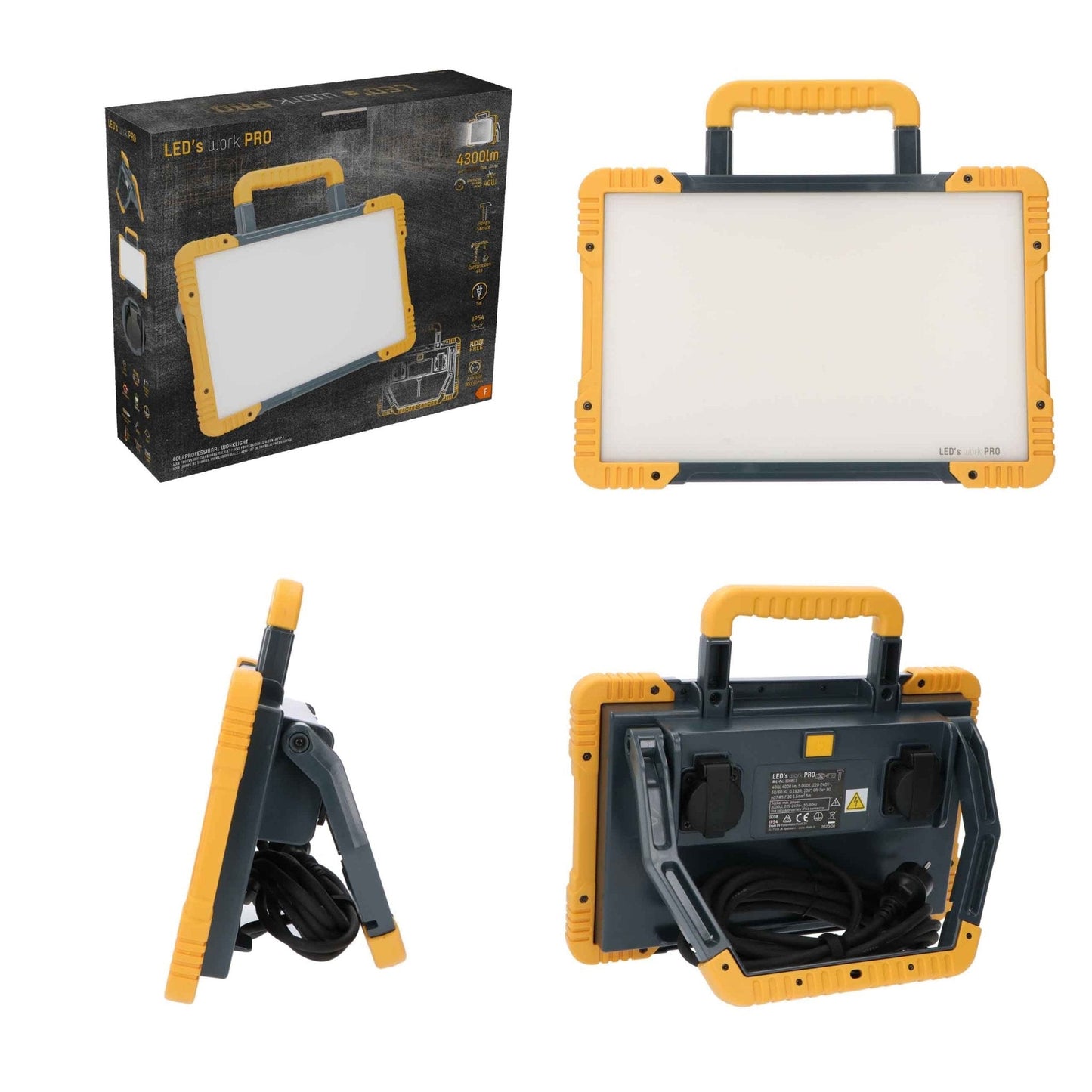 LED's Light Draadloze LED Zwaailamp op Batterijen - 9 standen - Magnetisch & Waterdicht - Blauw