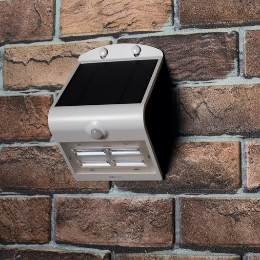 LED's Light Solar LED Wandlamp met Bewegingssensor 400 - 3 lichtstanden - Automatisch aan/uit - Wit