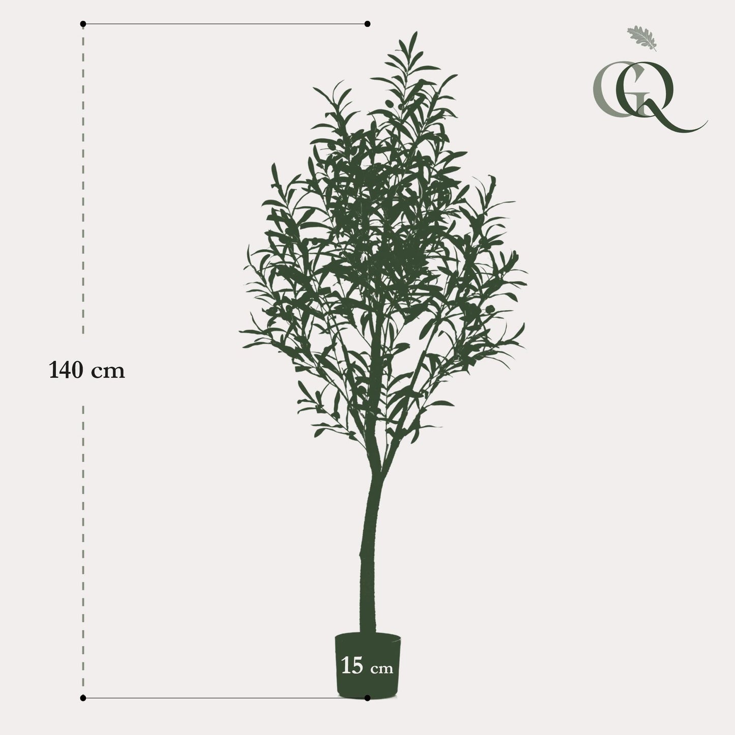 Kunst Olijfboom -  Olea europaea - Olijfboom - 140cm