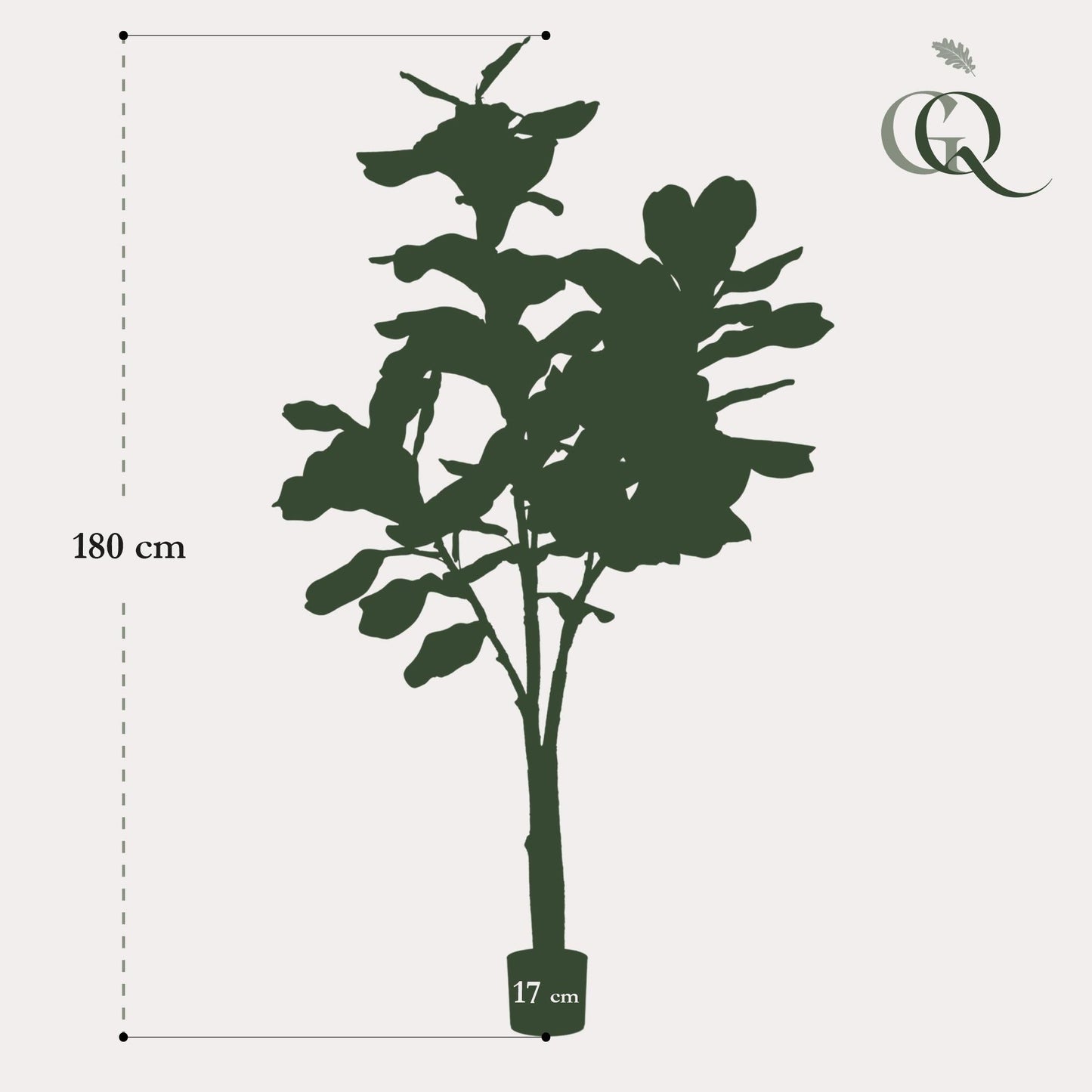 Kunstplant - Ficus Lyrata - 180cm