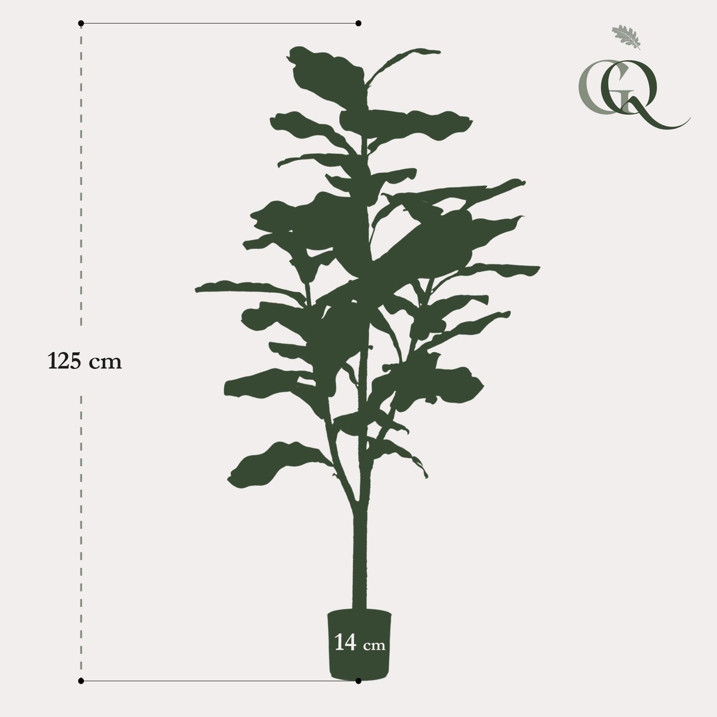 Kunstplant - Ficus Lyrata - 120cm